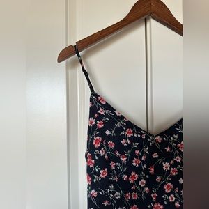 Floral Tie Back Mid Dress